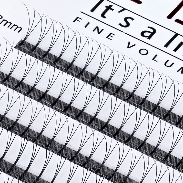 Inquiry for 3D 4D 5D 6D premade fans 0.05/0.07/0.10 thickness long stem / short stem private label eyelash extension vendor JN06